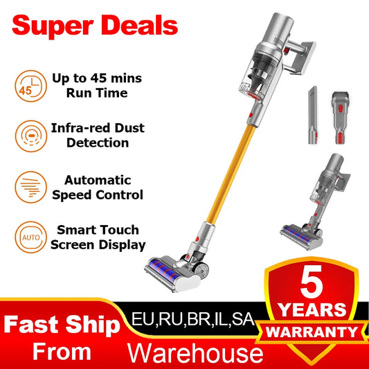 Cordless Handheld Stick Vacuum Cleaner Liectroux i10, Smart Dust Sensing,27KPa,Touch Screen,Suit for Carpet,Floor,Car & Pet Hair