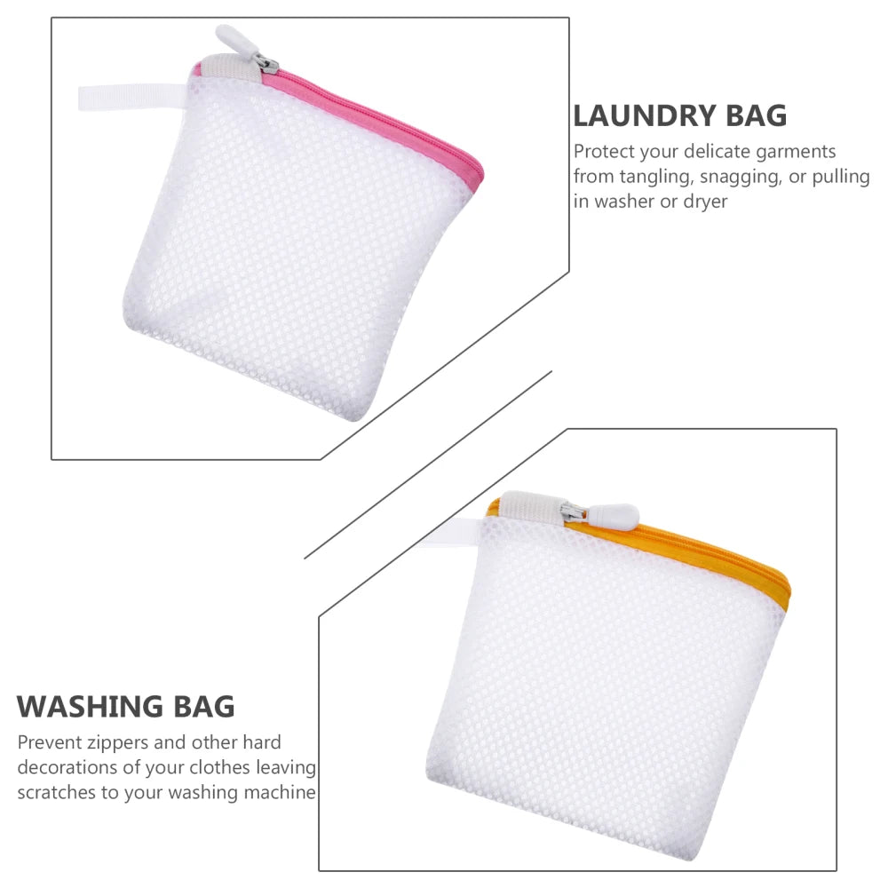 6pcs Foldable Portable Laundry Bags Travel Mini Mesh Bags Clothes Washing Net Storage Bags Pouches For Delicates Bras