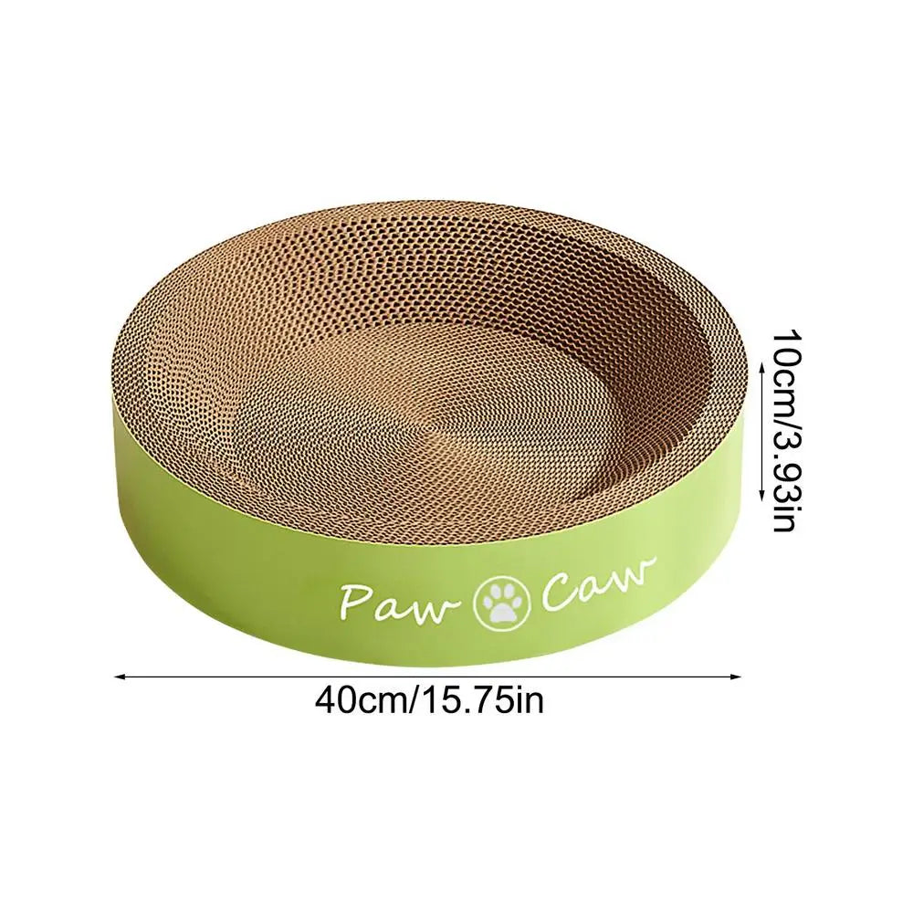 Cat Claw Board Corrugated Claw Scratch Pad Round Scratching Board Rest Recycled Lounge Bed Long-Lasting Pet Supplies For Cats &