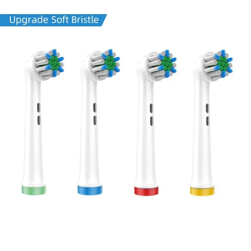 4PCS Dupont Bristle Electric Toothbrush Heads Whiten Teeth/Daily Clean/Precison Cleaning/Soft Care Teeth Function For Oral B