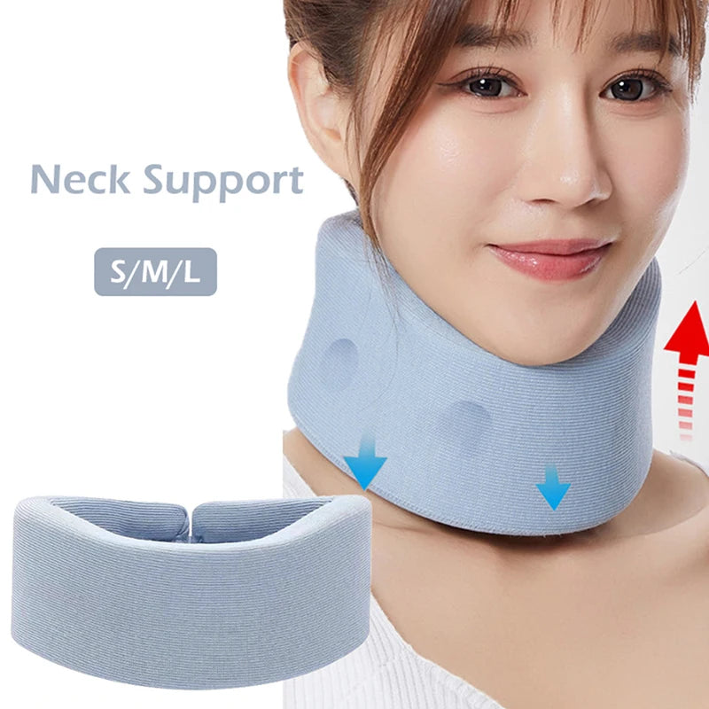 1PC Neck Support Neck Stretcher Cervical Brace Traction Cervical Collar Office Soft Foam Neck Brace Sleeping Neck Support Brace