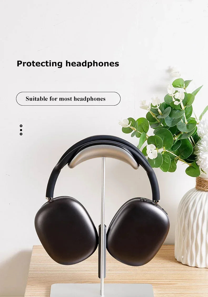 Aluminum Alloy Headphone Stand Detachable Auto-sleep Headset Holder Display Shelf for Airpods Max with Anti-Slip Silicone Pad