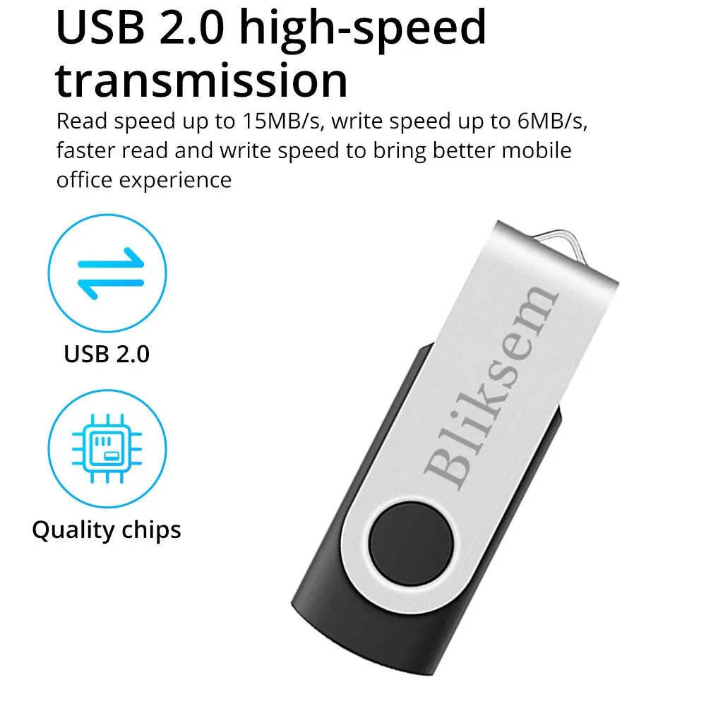 Bliksem Pendrive 64GB Memory Stick for PC Mobile 64GB 2.0 Metal USB Flash Drive USB Drive 64GB USB Stick