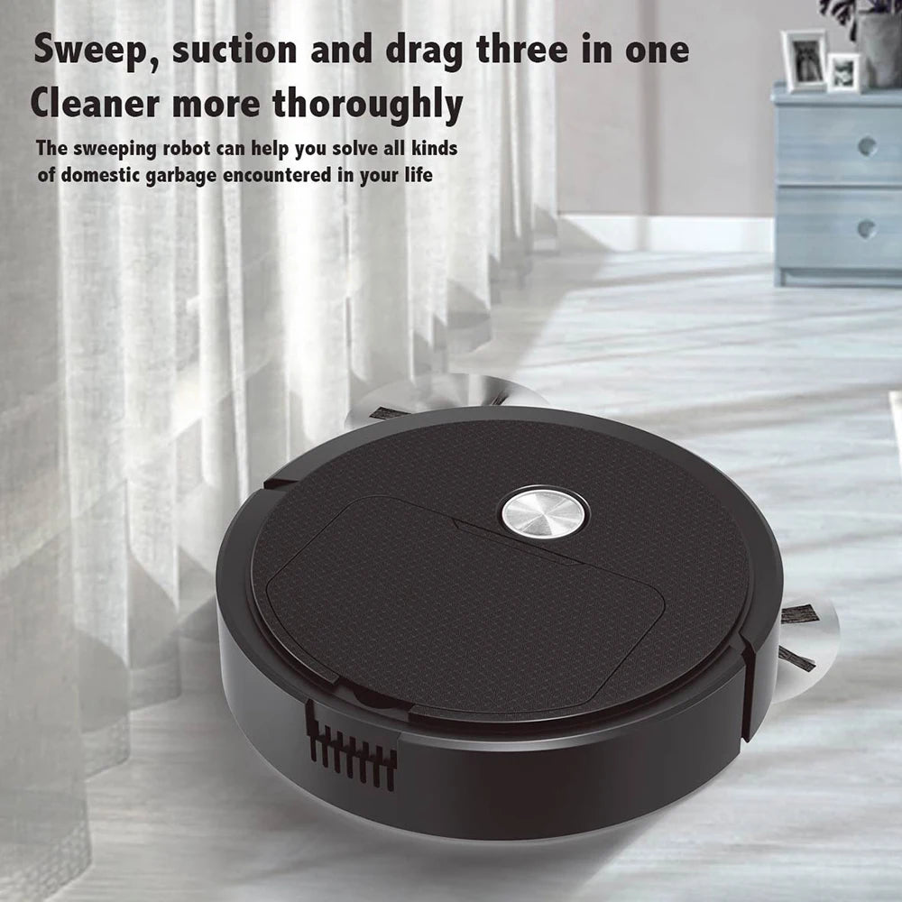 2024 3 In 1 Smart Sweeping Robot Home Mini Sweeper Sweeping and Vacuuming Wireless Vacuum Cleaner Sweeping Robots For Home Use