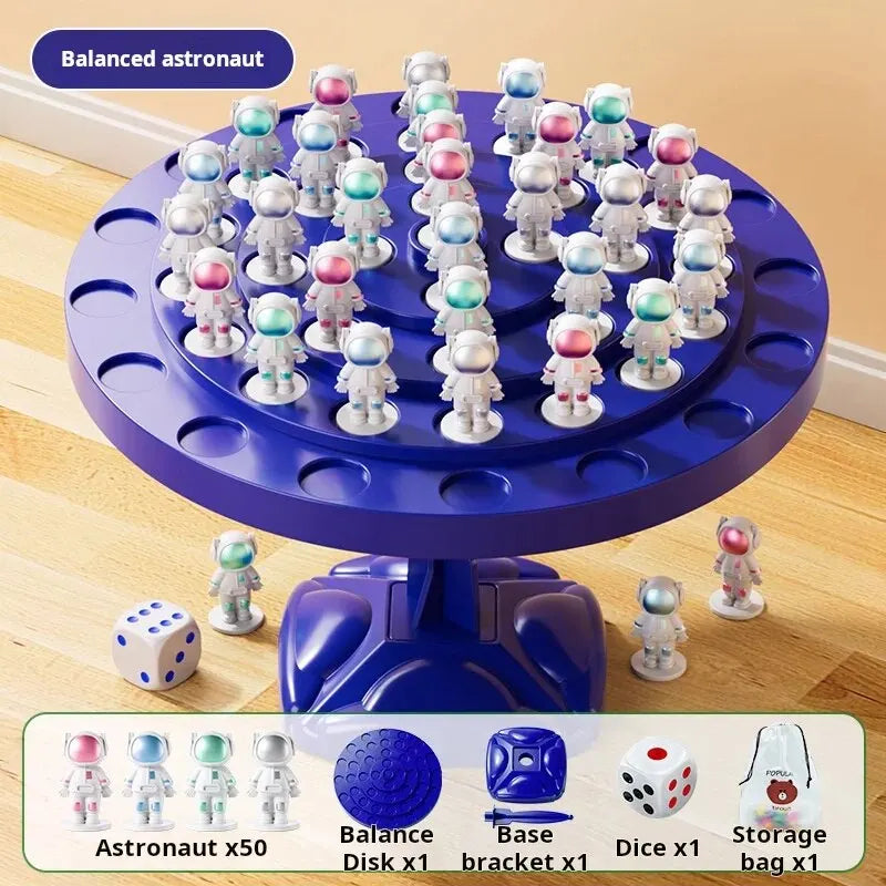 1pc Children's Puzzle Balance Tree Folding Space Man Board Game Leisure Parent-Child Interactive Tabletop Combat Toys