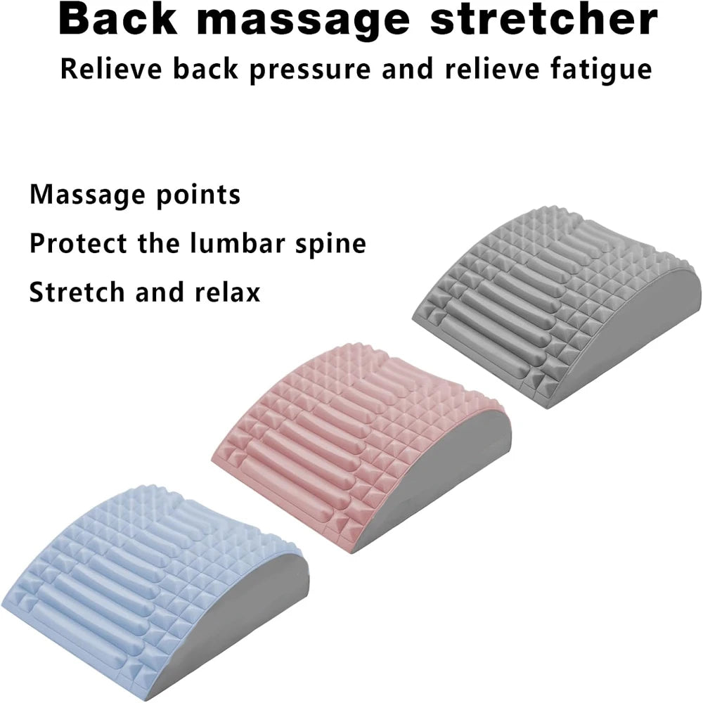 1Pcs Back and Neck Stretcher Refresh Sciatica Fatigue Relief Pillow Back Stretcher for Lower Back Fatigue Relief Device