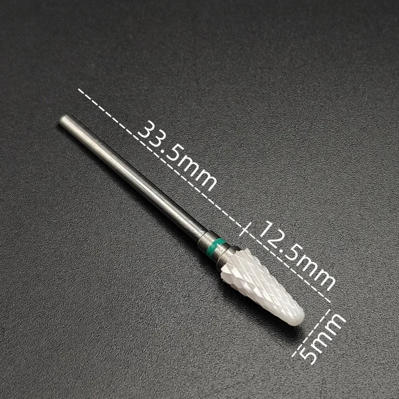 Ceramic Carbide Nail Drill Bit Rotate Burr Milling Nail Cutter Bits Electric Drill Machine For Manicure Pedicure Tools