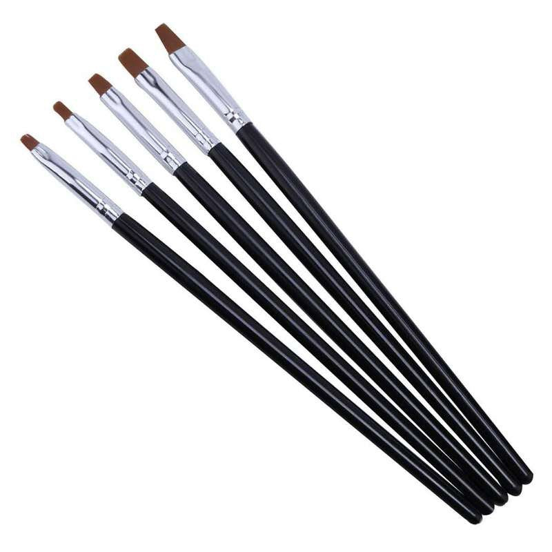 5 Pcs Dental Resin Brush Pens Dental Shaping Silicone Adhesive Composite Porcelain Teeth Dentist Tools Dentistry Lab Tool