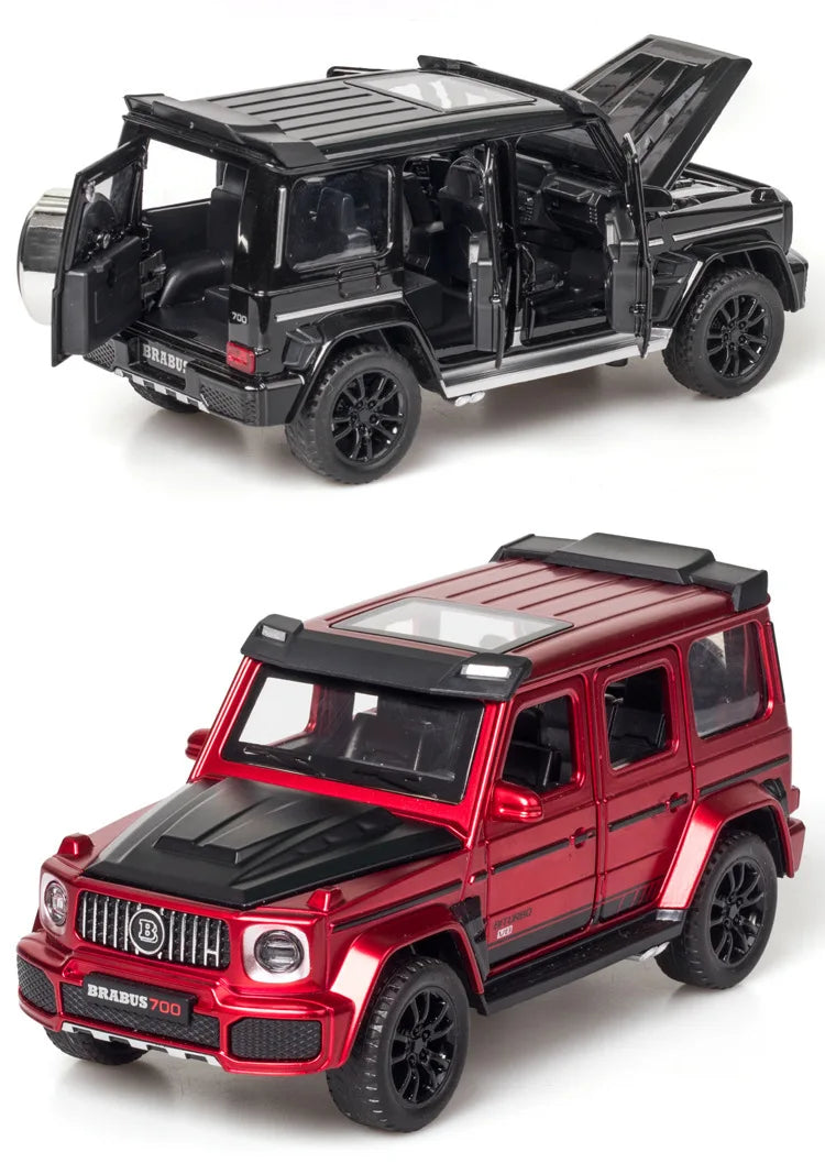 1/32 G700 Alloy Car Model Simulation Toy Diecast Vehicles Off-road SUV With Sound N Light Collectible Kids' Gift 1/32 G700 Alloy