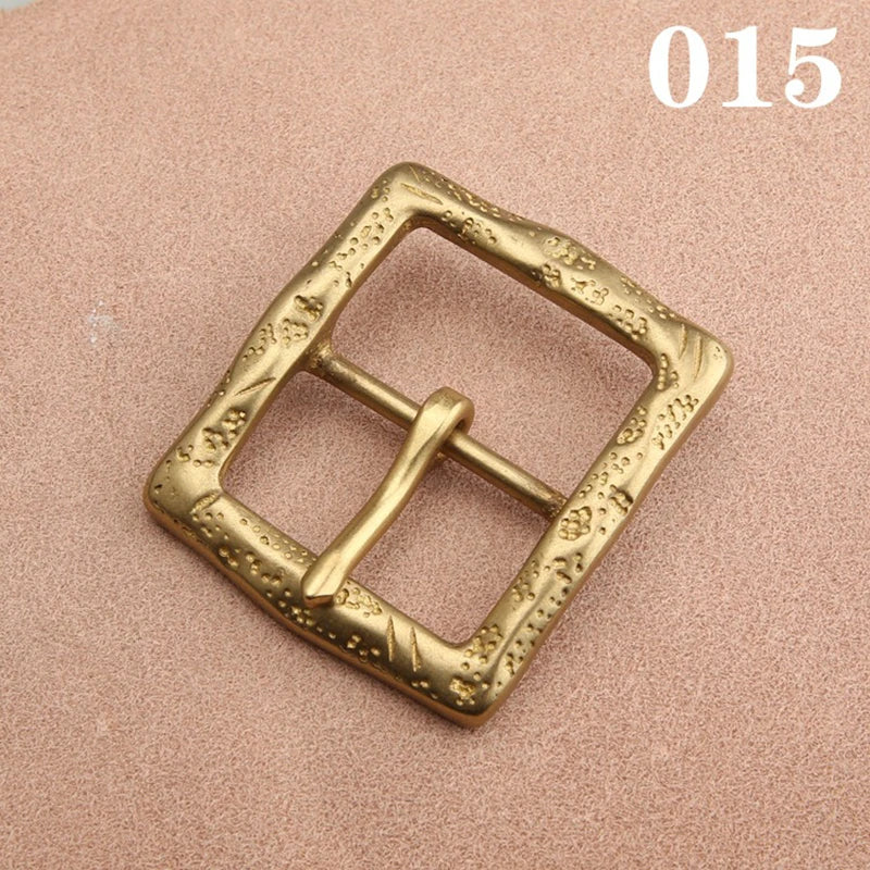 1pcs Solid  Brass 40mm Belt Buckle End Heel Bar Buckle Single Pin Heavy-duty for Leather Craft Strap Webbing Dog Collar Quality