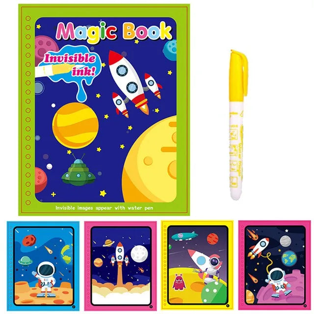 1Pc Reusable Magic Water Book Kids Gift Color Drawing Montessori DIY Kindergarten Graffiti Painting School Stationery Supplies