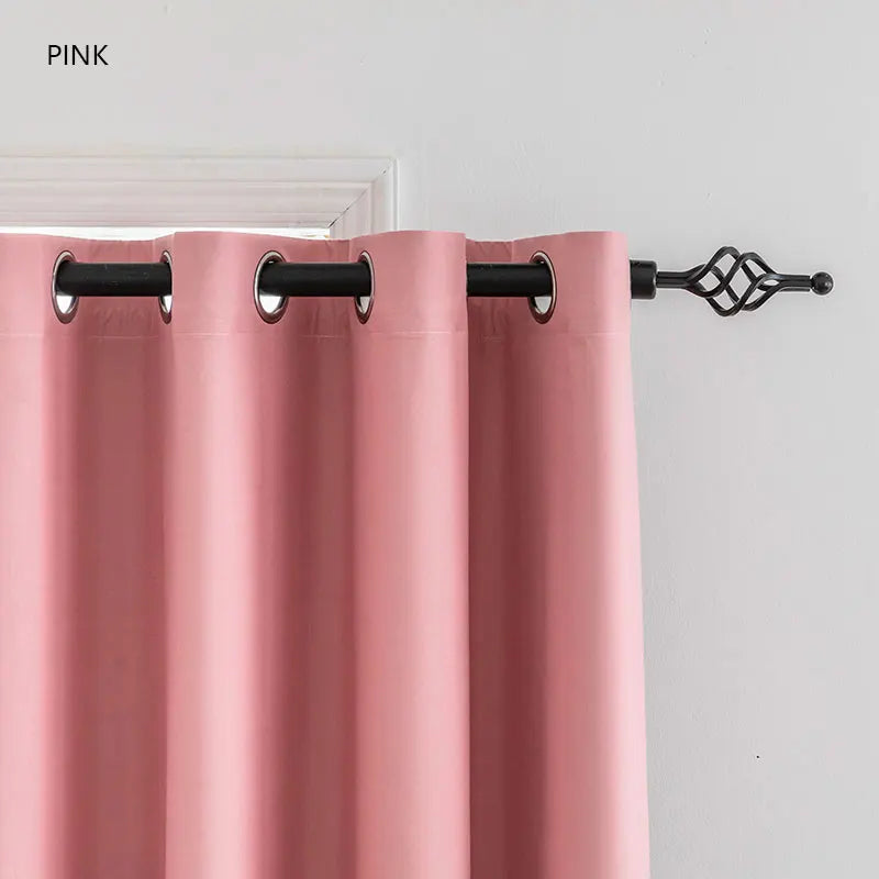 1PC Blackout Curtains With Black TPU Interlining Thin and Light Drapery Panel for Bedroom Meetingroom Share Room Office