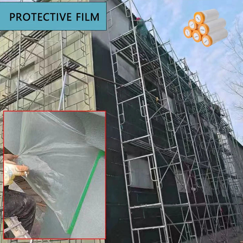 Car Paint Masking Film,Protective film,Plastic Dropping Cloth Cover for Automotive Coating Cover