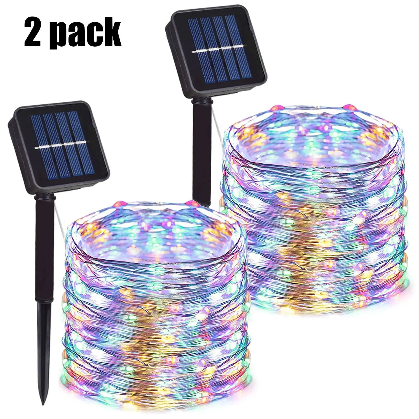 32m/22m/12m/7m Solar Led Light Outdoor Festoon Led Lamp Solar Garden Outdoor Fairy Garland String Christmas Decor 4/3/2/1pack