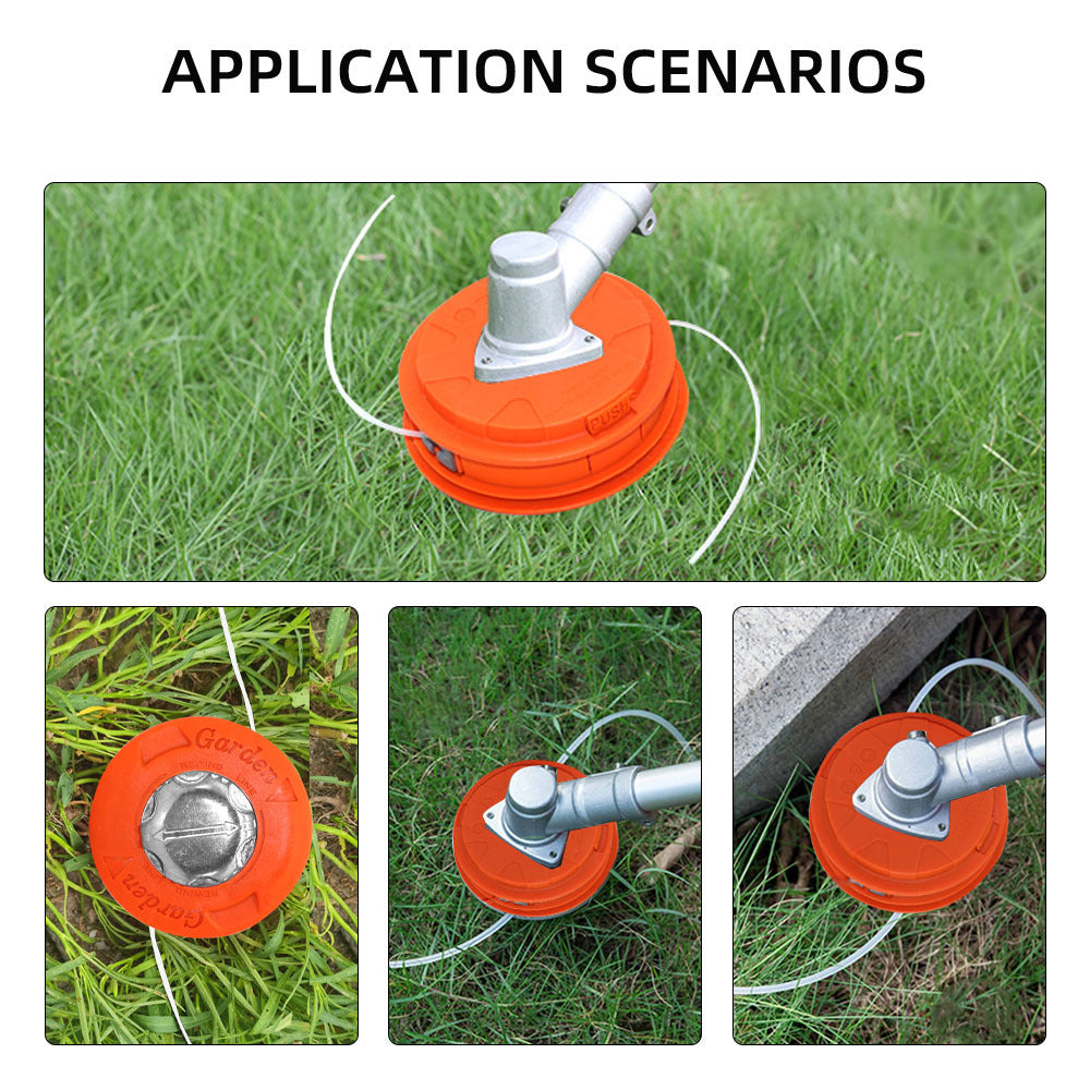 Automatic Grass Trimmer Head for Gasoline Garden Machinery Brush Cutter, Universal Fit String Trimmer Replacement Bump Head