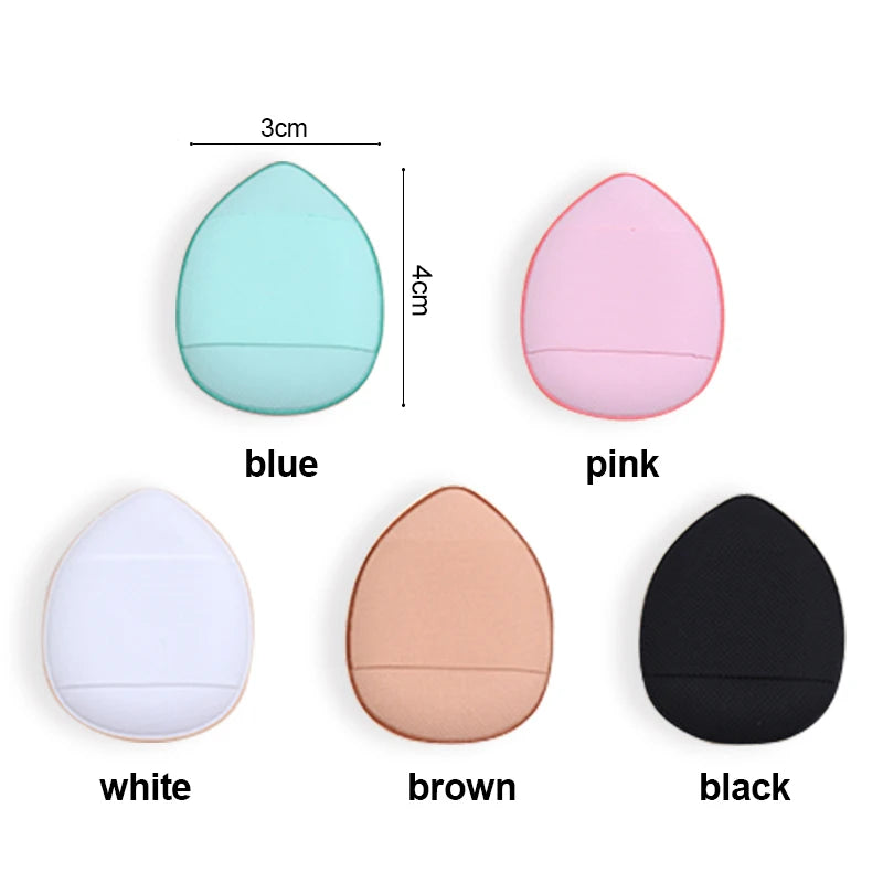 5/10Pcs Mini Finger Puff Foundation Small Air Cushion Powder Sponge Face Concealer BB Cream Cosmetic Applicator Makeup Tools