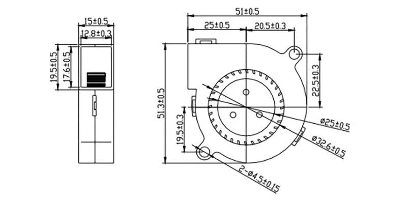 1pcs Cooling fan 3010 4010 5010 mm With 2Pin Dupont Wire Cooler Wire DC 5V 12V 24V Multiple options 3D Printer