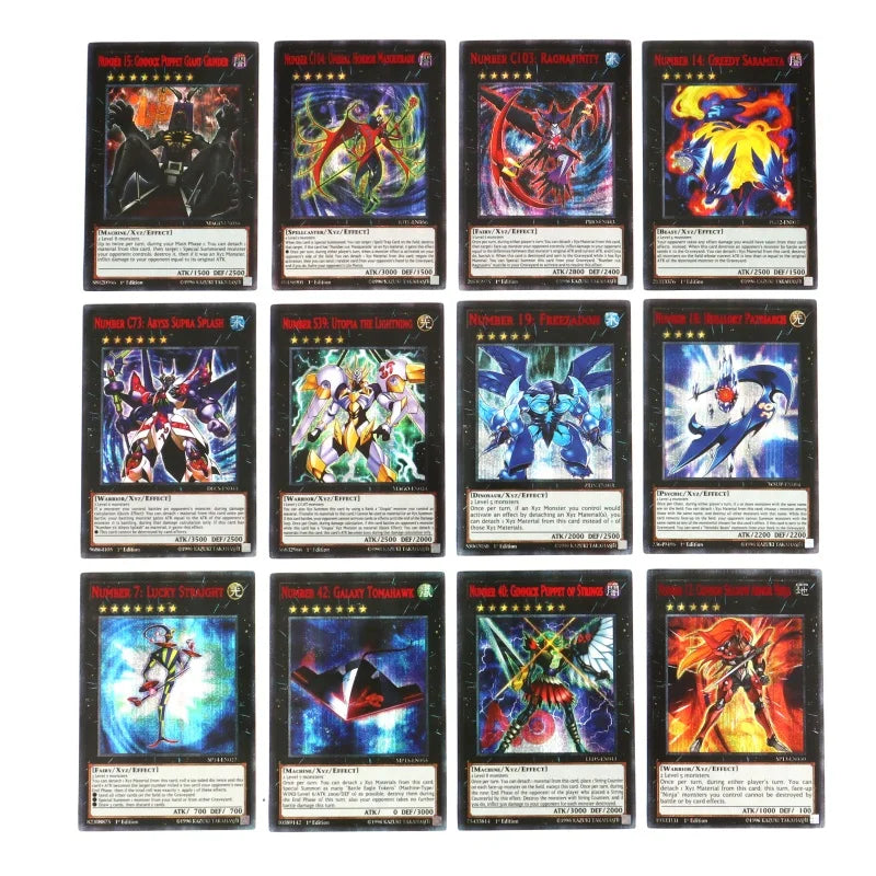 66-148PCS Yugioh Cards with Tin Box Yu Gi Oh Card English Holographic Golden Letter Duel Links Game Card Blue Eyes Exodia