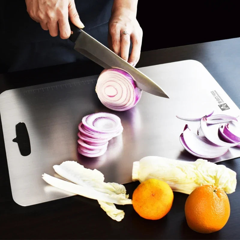 3.0mm thickened pure titanium cutting board, household titanium alloy rolling surface and cutting board, vegetable cutting board