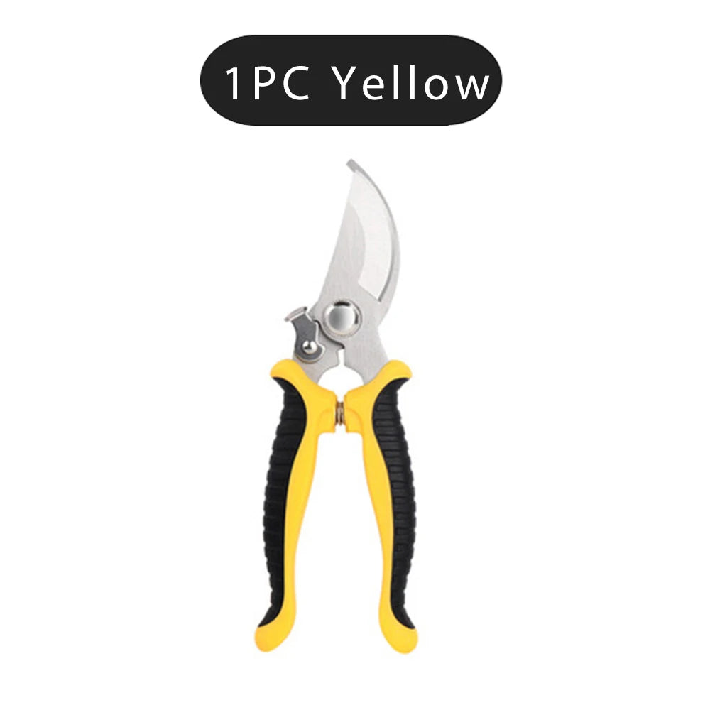 1Pcs Pruner Garden Scissors Professional Sharp Bypass Pruning Shears Tree Trimmers Secateurs Hand Clippers Garden Beak Scissors