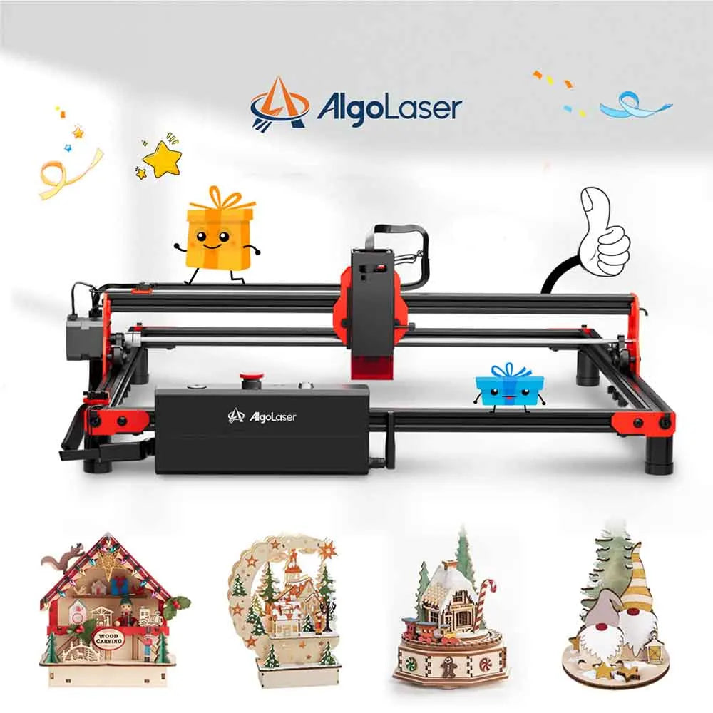 AlgoLaser DIY Kit 5W Laser Engraver Cutter 40*40CM Mini Portable Logo Printer Woodworking Tool Fun CNC Machine For Metal Acrylic