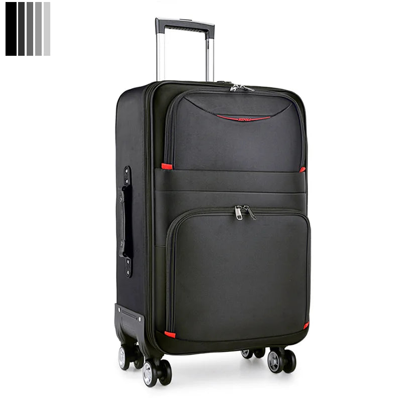 2024 New Large Capacity Durable Luggage Sets Oxford Suitcase Women Girl Carry-On Boarding Travel 20/22/24/26/28