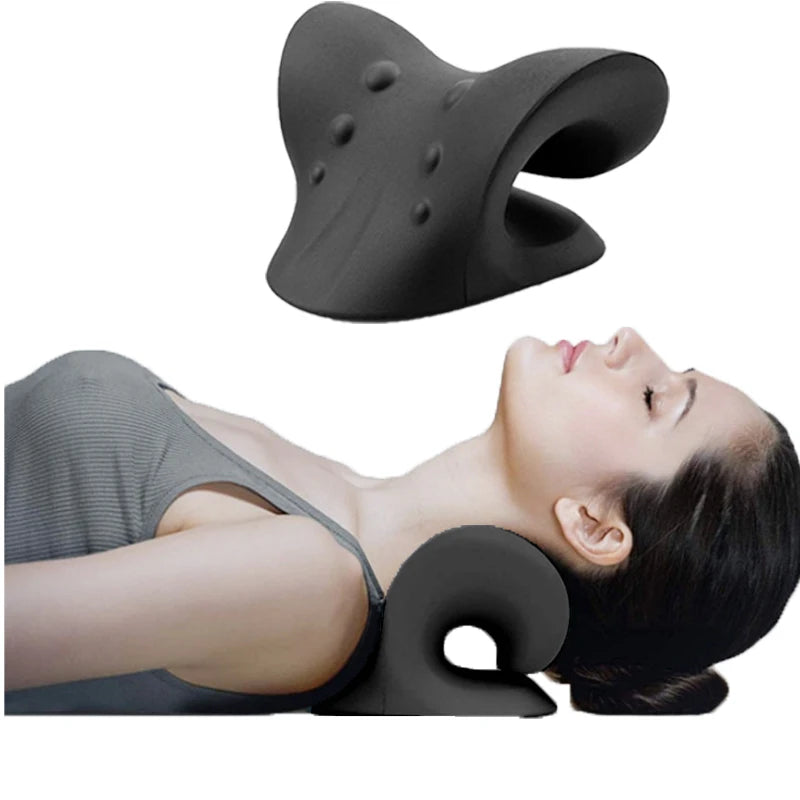 Cervical Spine Stretch Neck Shoulder Relaxer Cervical Muscle Relaxation Shoulder Massage Pillow Spine Correction Neck Massager