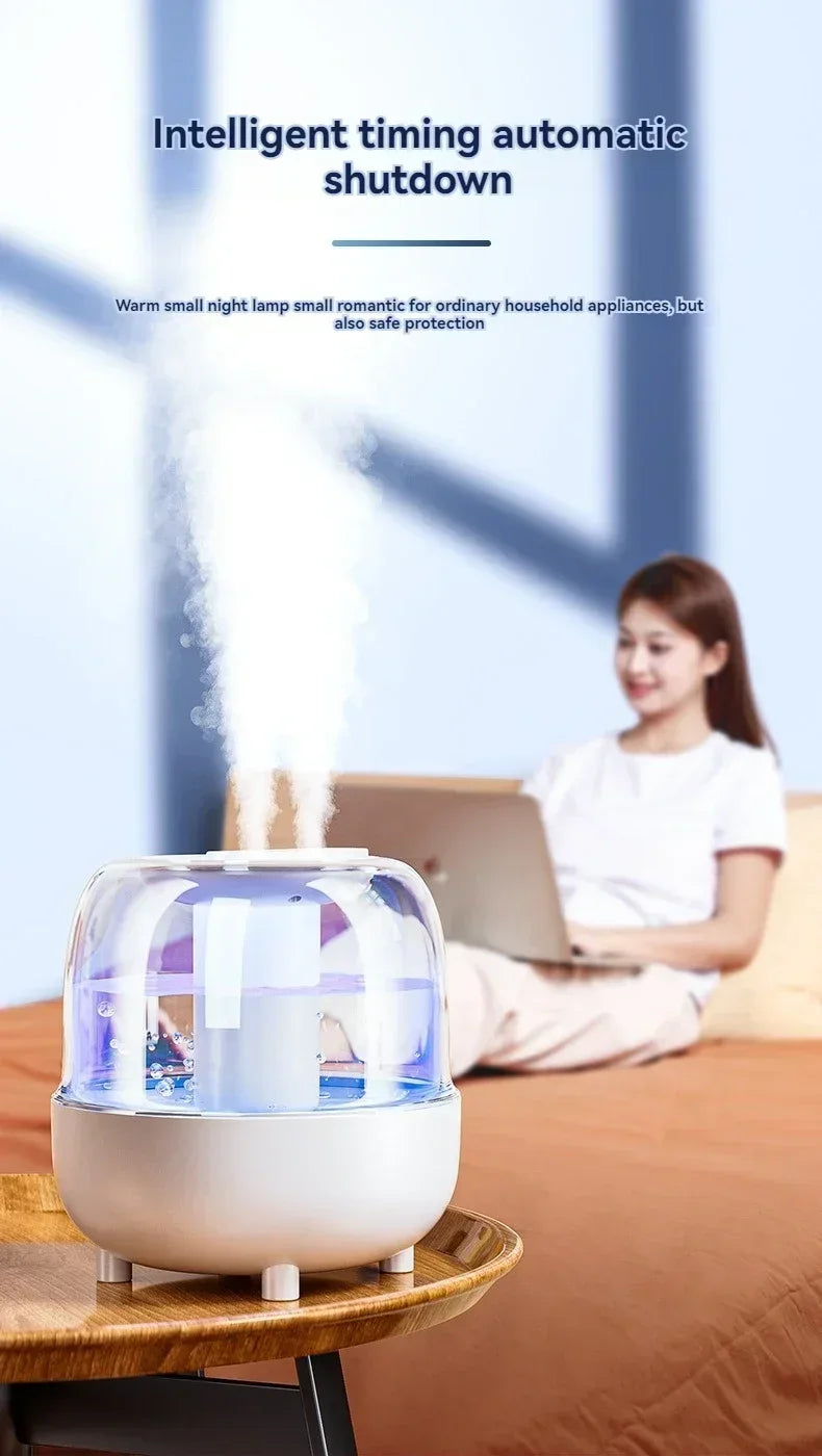 5L Large Capacity Spray Humidifier Night Light Hydrating and Hydrating Quiet Operation Triple Filter Water Can Add Essential Oil