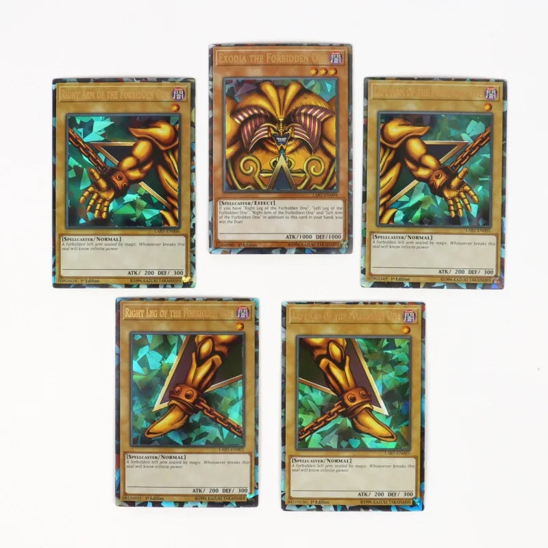 66-148PCS Yugioh Cards with Tin Box Yu Gi Oh Card English Holographic Golden Letter Duel Links Game Card Blue Eyes Exodia