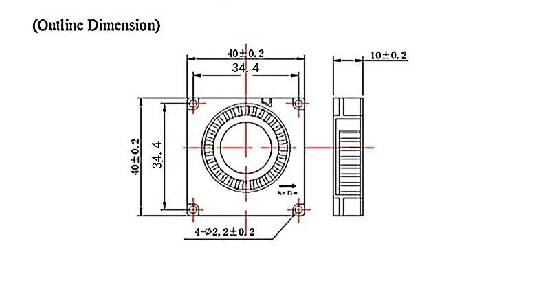 1pcs Cooling fan 3010 4010 5010 mm With 2Pin Dupont Wire Cooler Wire DC 5V 12V 24V Multiple options 3D Printer