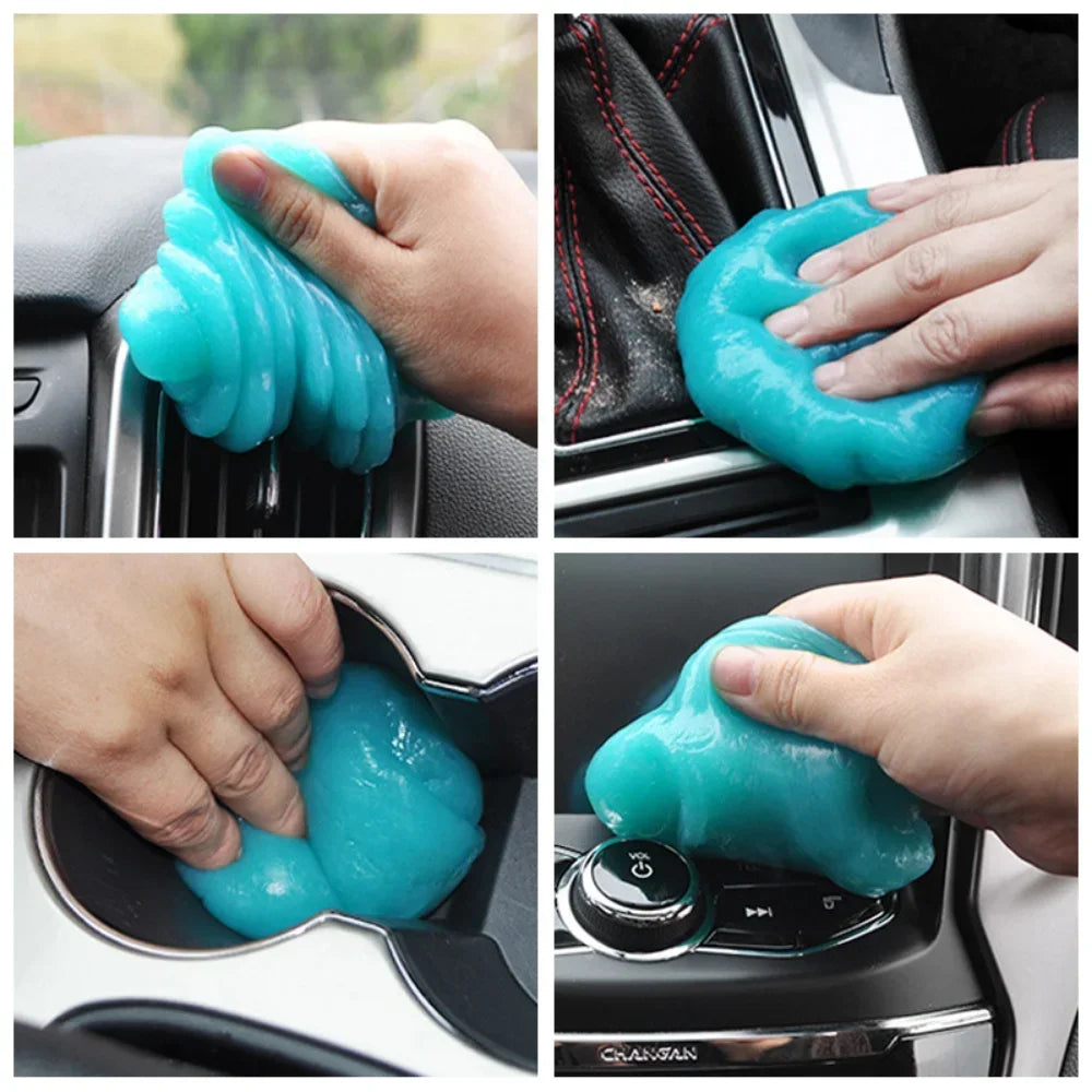 70g Car Cleaning Gel Slime Magic Mud Automobile Air Vent Computer Keyboard Dirt Dust Remover Gel Car Wash Interior Cleaning Tool