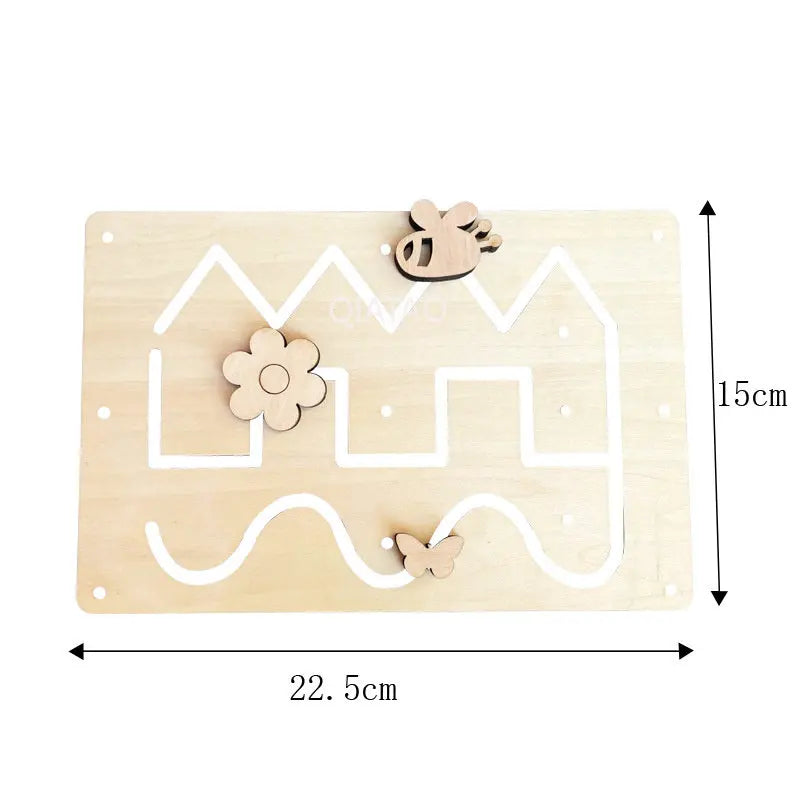 Baby Montessori Toy Busy Board Activity Switch Accessories Timer Light Doorbell Matching Board Educational Toy For Children Gift