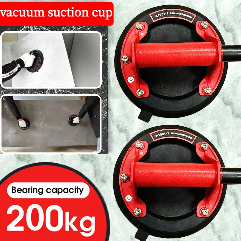 2024 Vacuum Suction Cup 200kg Loading Capacity Heavy Duty Vacuum Spreader for Tile Adsorption Granite Glass Lifting 8 Inch Cup