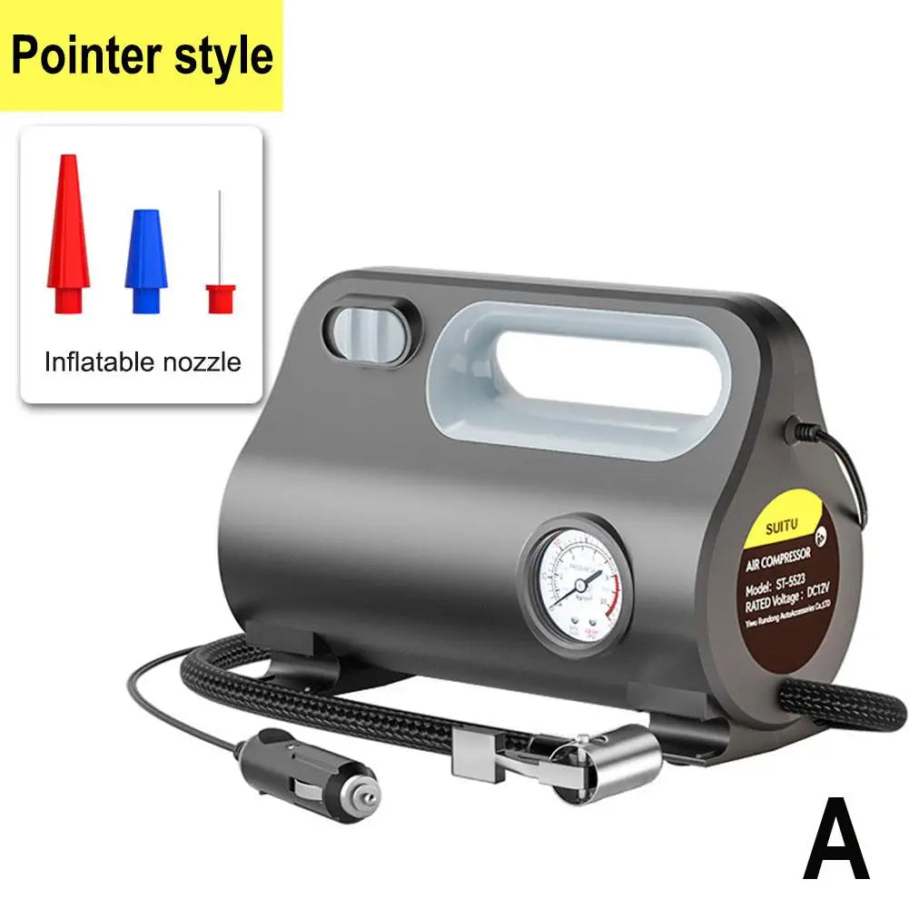 Car Electric Air Tyre Compressor Tire Inflator LED Digital Air Pump 12V Mini Portable Air Compressor For Car Motorcycles Bicycle