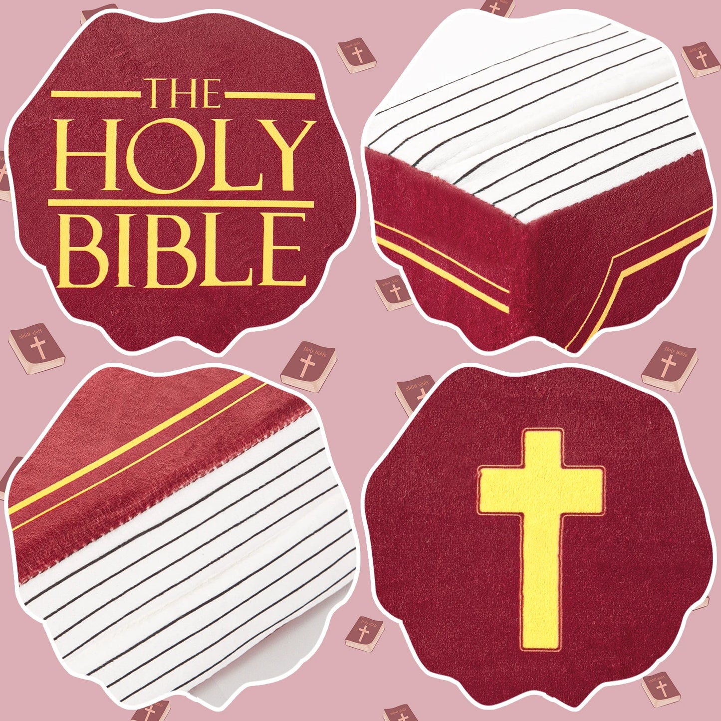 Best Christian Gifts Stuffed Memory Sponge Bible Pillow Plush Toys 1 Corinthians 13 Bible Pillow Toy with for Kids children