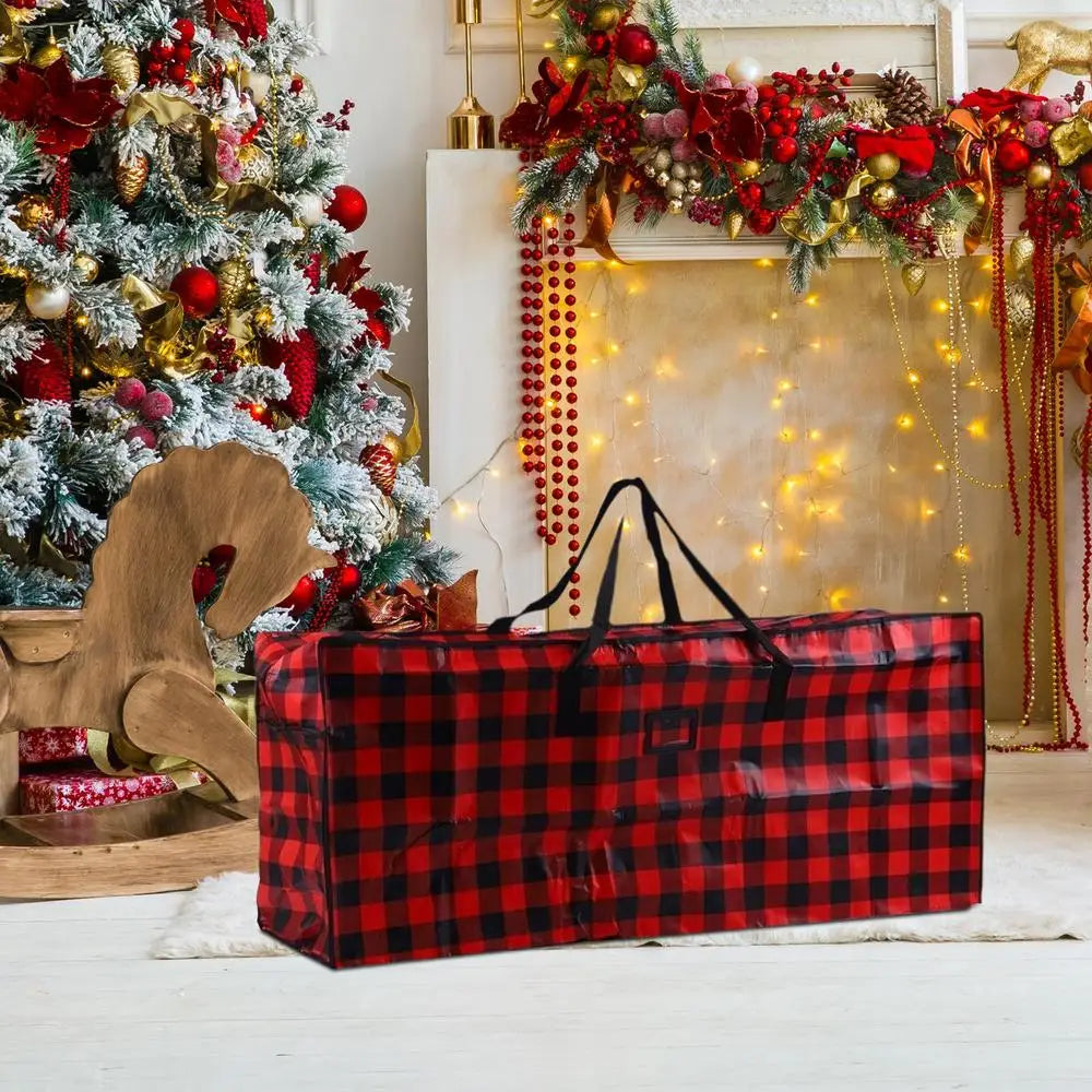 Christmas tree storage bag with zipper Moving Bags PP Waterproof Storage Totes Moving Boxes Foldable Duffel Bag For Travel