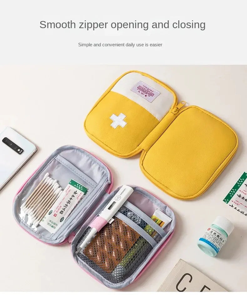 3 Pcs/set Portable Medical Storage Bag Camping Emergency First Aid Kit Organizer Home Outdoor Travel Pill Case