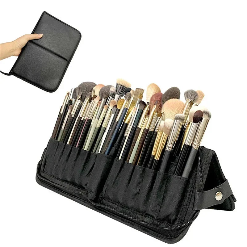 29/23 Holes Foldable Makeup Brush Bag Women Makeup Brush Tools Bag Organizer Travel Powder Cosmetic Sets Toiletry Case Holder