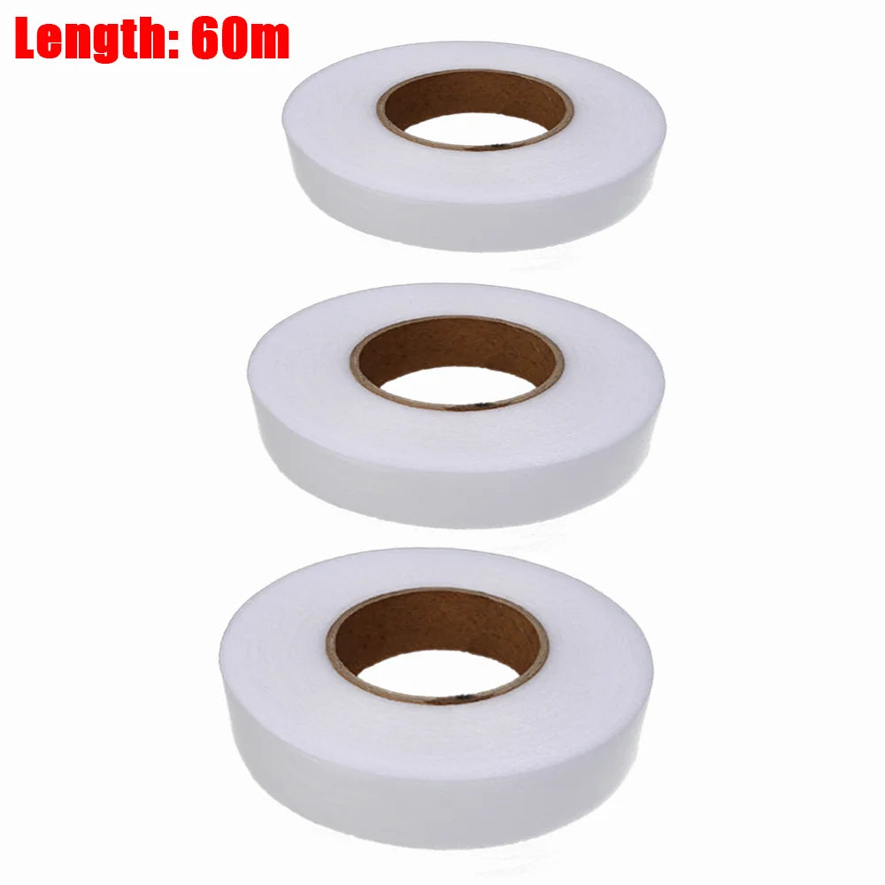 60M Pants Hem Tape Self-Adhesive Edge Shorten Paste Tape DIY Tools for Jean Clothes Length Shorten Household Sewing Accessories