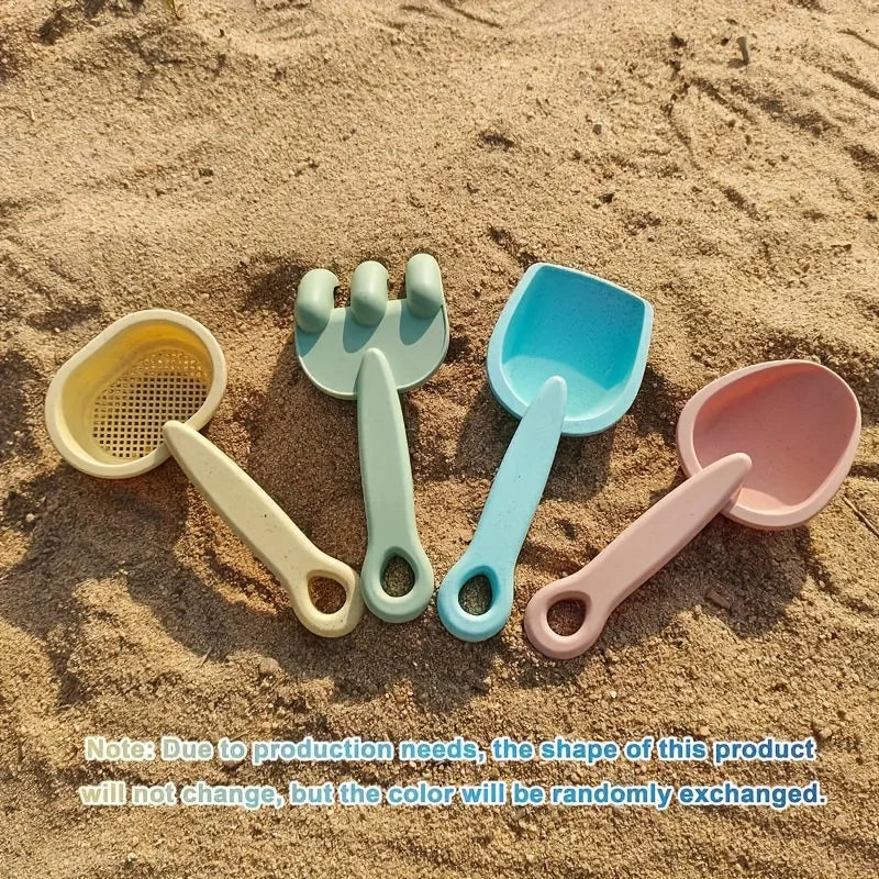 Beach Toys for Kids Sand Toys Set for Toddlers Sandbox Toys with Collapsible Bucket Shovel Rake Set Sand Molds Summer Outdoor