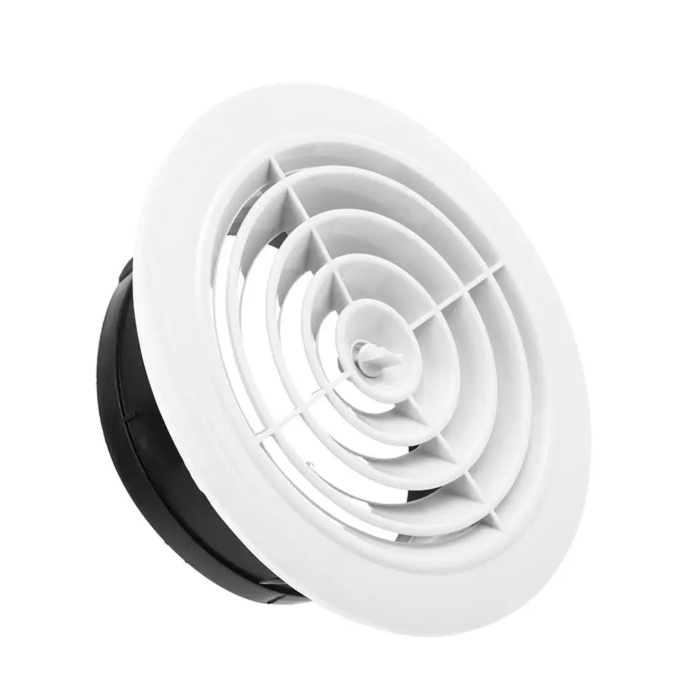 Adjustable Air Ventilation Cover Round Ducting Ceiling Wall Hole Abs Air Vent Grille Louver Kitchen Bath Air Outlet Fresh System