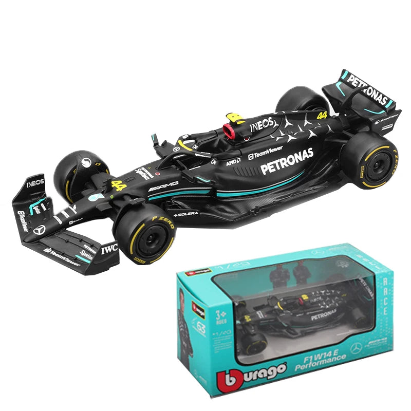 Bburago 1:43 Aston Martin AMR23 Mercedes W14 Red Bull RB19 Miami GP Ferrari SF23 Alpine A523 F1 Model Formula Car Static Racing