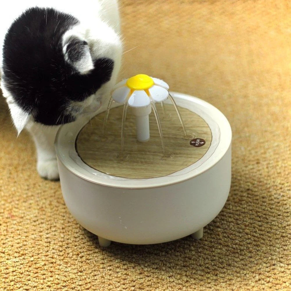 1200ml Automatic Cat Water Fountain Filter USB Electric Mute Pet Drink Bowl Cat Water Fountain Automatic Cat Drink Bowl Filter