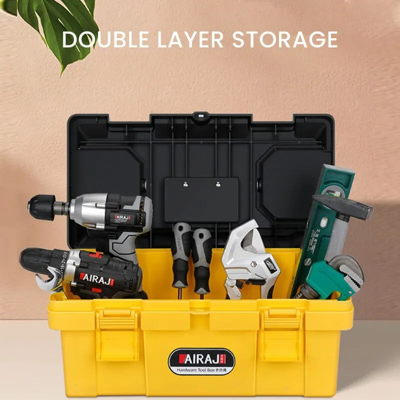 AIRAJ Multifunctional Plastic ABS Tool Storage Box Multiple Specifications with Handle Portable Tool Organizer Thickened