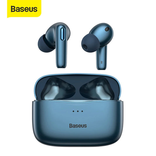 Baseus SIMU S2 Earphones True Wireless Bluetooth 5.0 Headphones TWS ANC Earbuds Active Noise Cancellation Fone Headset Gamer Pro