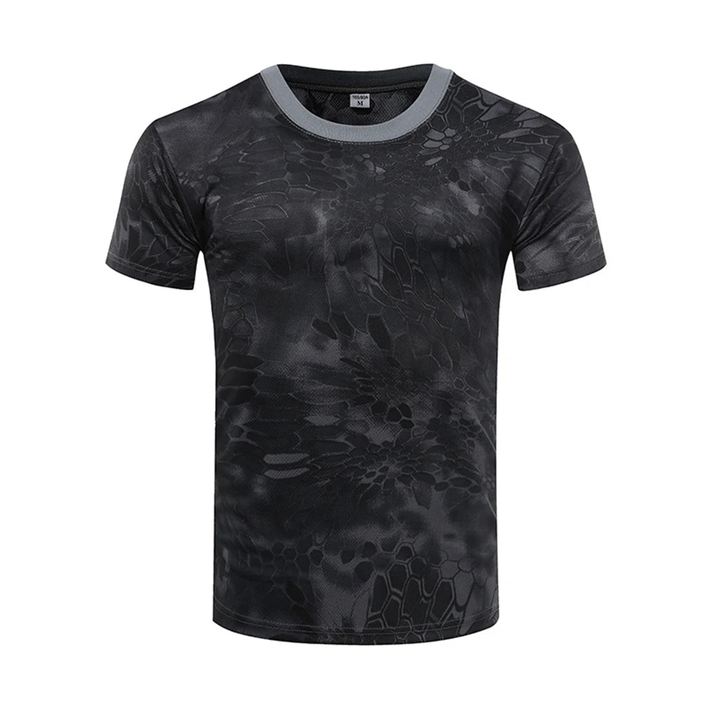 3D Camouflage T-Shirt Men Clothes Outdoor Fashion Casual O Neck Short Sleeve Summer Street Oversized Men Outdoor Sport T Shirts