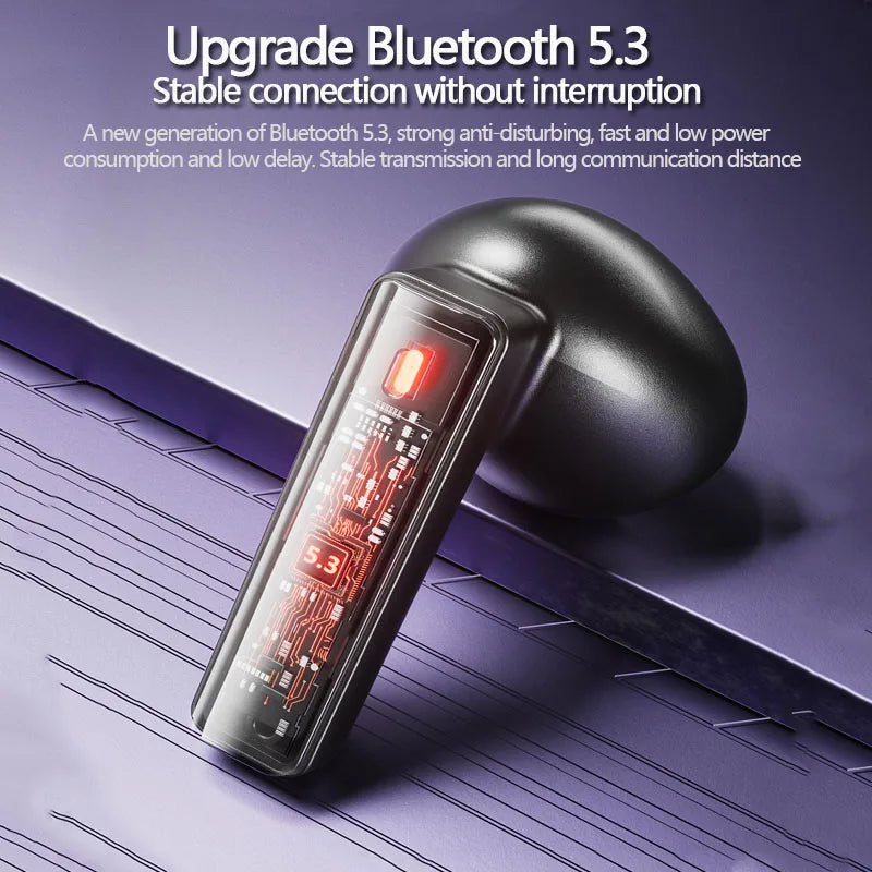 Awei T70 800mAh Wireless Bluetooth Earphones V5.3 Headset Gamer Touch Electric Lifting Sports Headphones Noise Canceling Earbuds