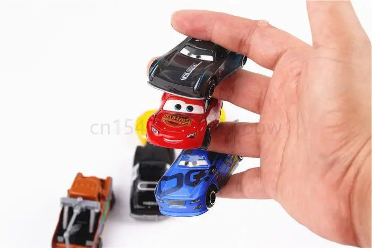 6-7pcs/Set Disney Pixar Car 3 Lightning Mcqueen Uncle Truck Jackson Storm 1:55 Diecast PVC Car Model Toys Kids Boy Xmas Kid Gift