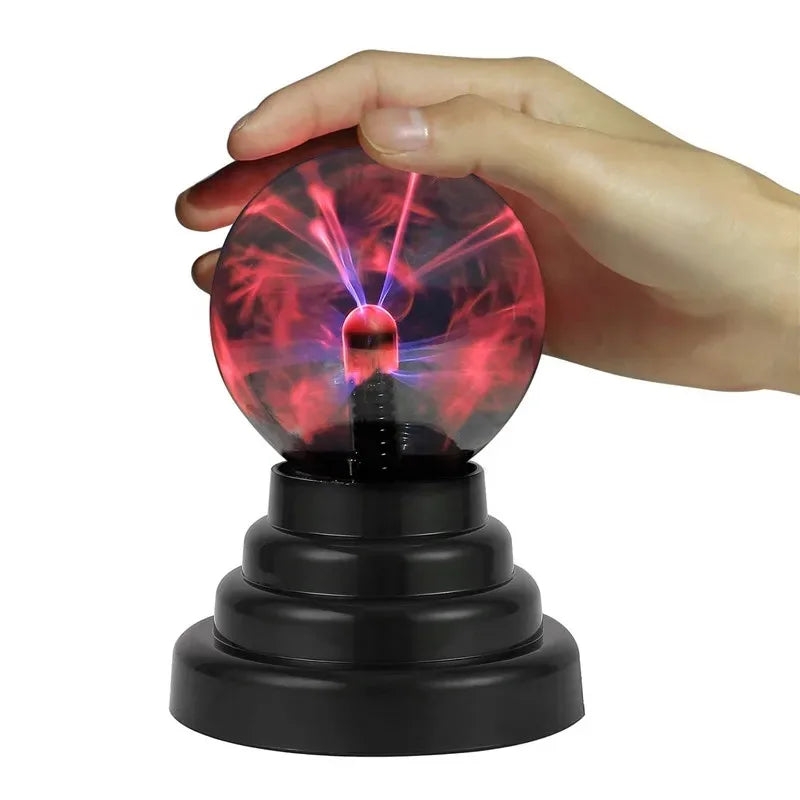 3/4/5/6 Inch Magic Plasma Ball Lamp LED Atmosphere Night Light Only Touch Sensitive Glass Plasma Light Bedroom Decor Kids Gifts