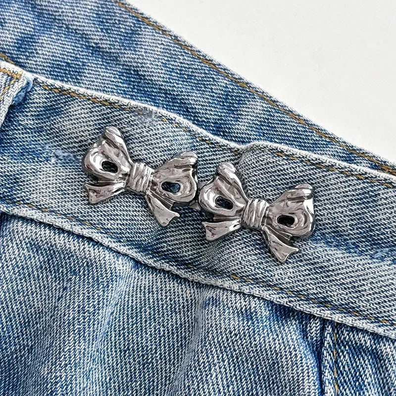 1Pcs Adjustable Clips for Pants Fastener Pants Pin Retractable Button Loose Button for Waist for Jeans Perfect Fit Reduce Waist